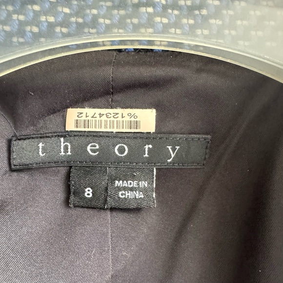 Theory Navy Textured Blazer - Picture 4 of 7